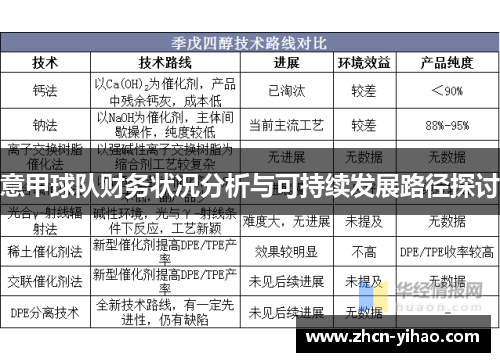 意甲球队财务状况分析与可持续发展路径探讨