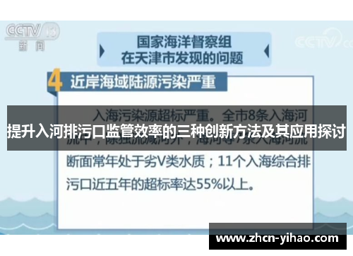 提升入河排污口监管效率的三种创新方法及其应用探讨